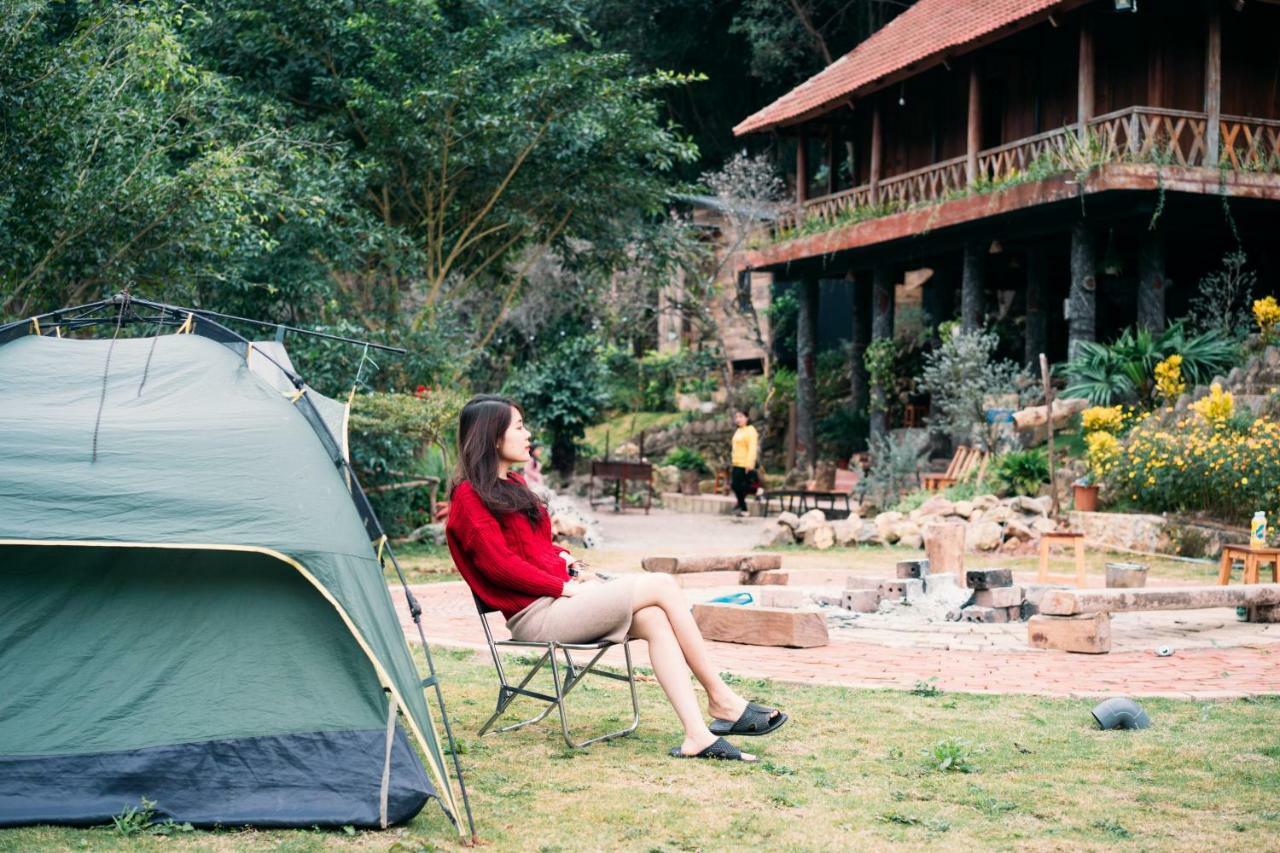 House By Lake Hotel Moc Chau Exterior foto